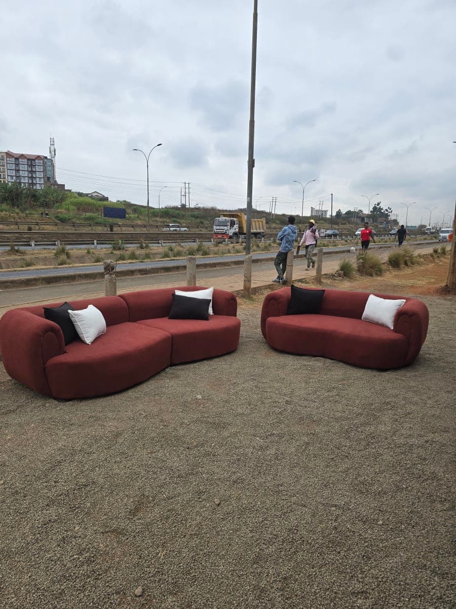 Bouclé Sofa Set